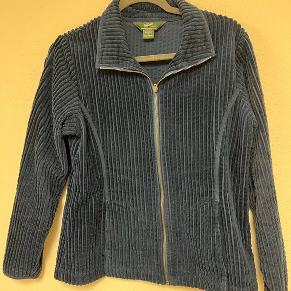 Woolrich Medium Blue Corduroy Bomber Jacket - Picture 3 of 9